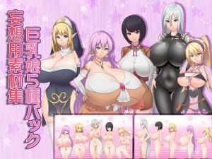 [RJ203334] 妄想用素材集 巨乳娘5種パック