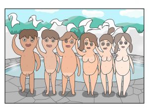 [RJ192553] GIFパラパラまんが 男女6人海岸物語・温泉物語