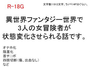 [RJ193888] ある女冒険者たちのしあわせな末路～鬼畜大賢者ディガイズの状態変化魔法～