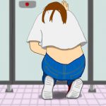 膀胱ダム崩壊!扉の前で限界しゃがみおもらし [RJ316194][エデニック]