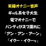 実録オナニー音声 ギャル系女子大生 電マオナニーでパンティがズブ濡れに 「アン・アン・アーン」「イクー・イクーッ」 [RJ332690][おかず倶楽部]