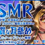 【猫族耳舐め⚡】猫族が精一杯耳舐めしてくれるっ!【高音質 32bit float 192kHz】 [RJ340709][ねこよスタジオ]