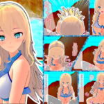 ビーチの岩陰で水着彼女と生フェラ&中出しセックス [RJ407812][Celestial]