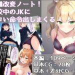 常識改変ノート!学校中のJKにエロい命令出しまくる [RJ427592][恥辱スキー]