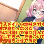 クラスメイトの地味メガネの身体が良かったので適当に口説いて家に呼んで掃除してもらった後ついでに性欲処理もさせてみた [RJ01014492][スエーニョ・インスティトゥート]