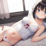 黒髪ボブカット少女と添い寝 [RJ01025294][でょでょ]